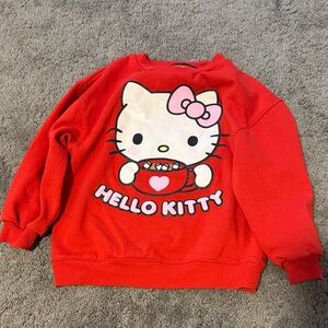 Hello Kitty Bright Red Kids Hoodie